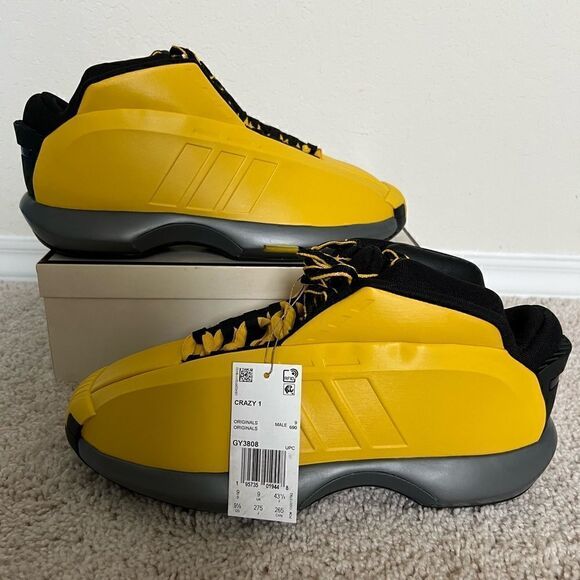 adidas Crazy 1 Sunshine Kobe Bryant Basketball Shoes - Picture 1 of 9